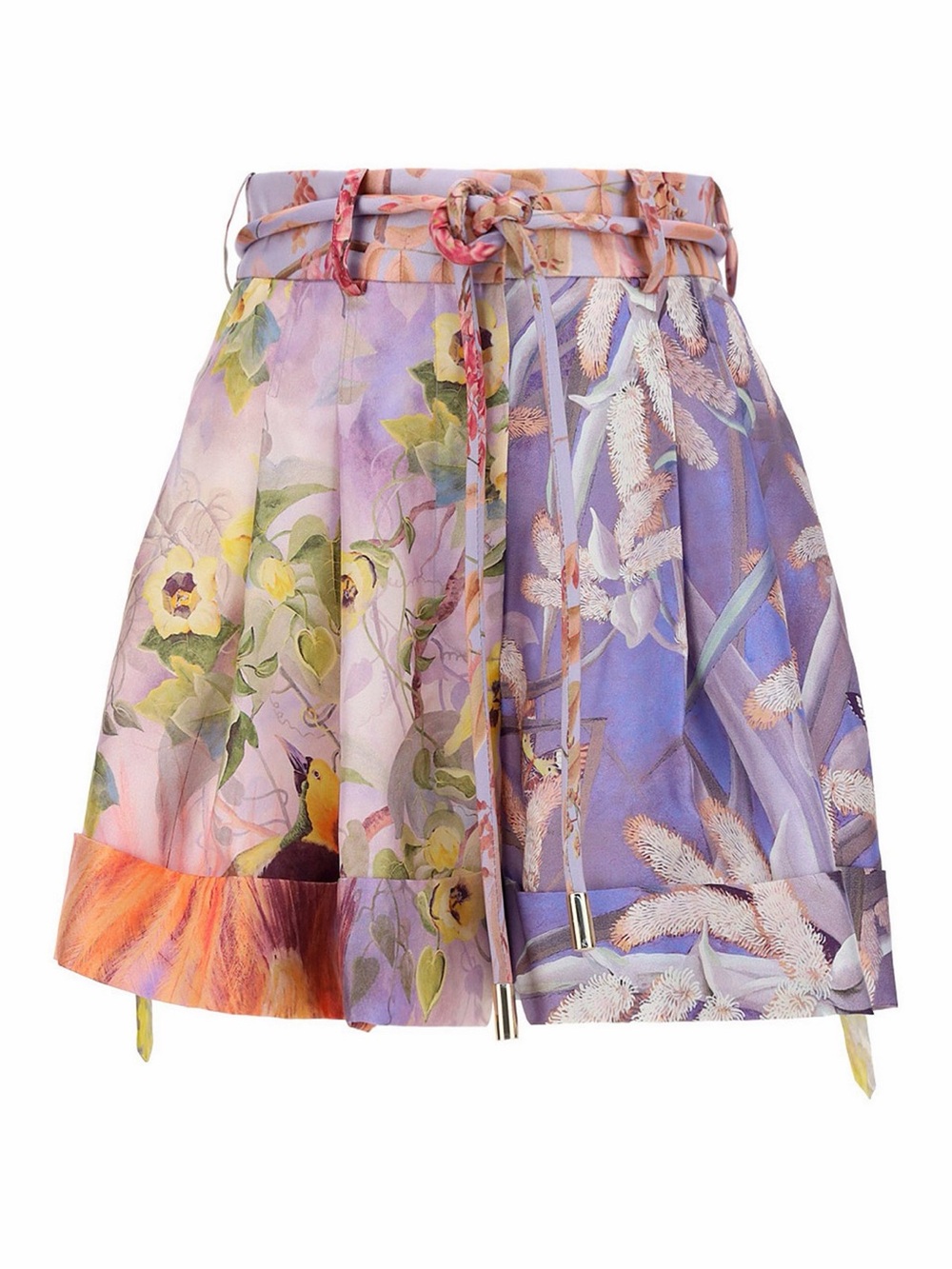 Zimmermann Botanica Book Print Silk Shorts